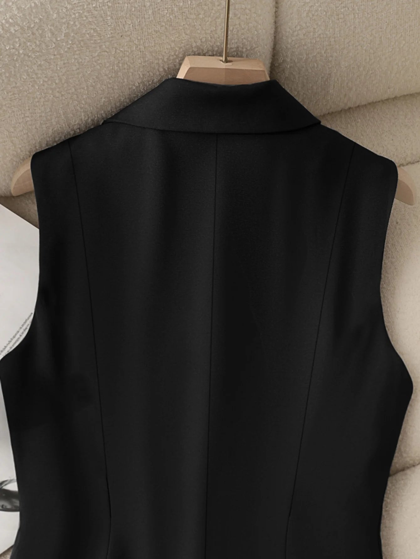 Women's Suit Vest Formal Waistcoat Slim Fit Sleeveless Blazer Jacket for Office Business Work Professional Attire Elegant Top