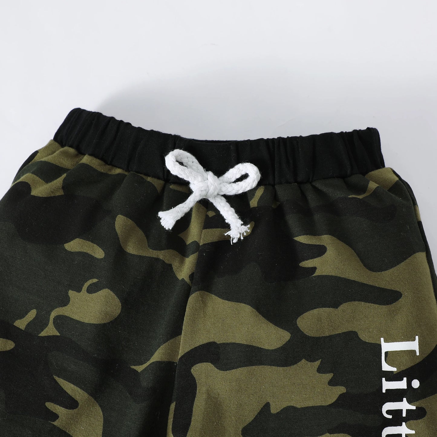 1-6Years Kids Toddler Boy Clothes Set Black Long Sleeved Hoodie+Camouflage Pants Children Baby Fashion Spring Outfit Suit