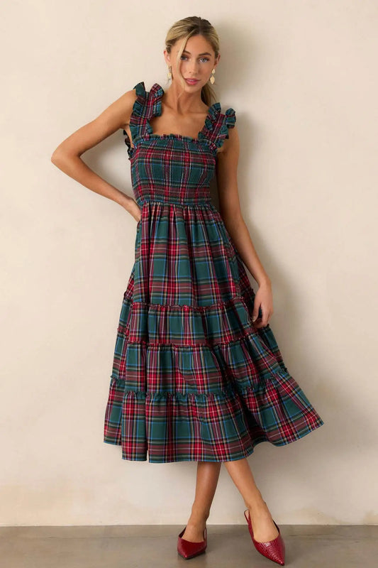Woman Clothes Party Dresses French Retro Plaid Slim Irregular Dress Women's New Design Skirt Elegant Party Dresses Clothing 2025