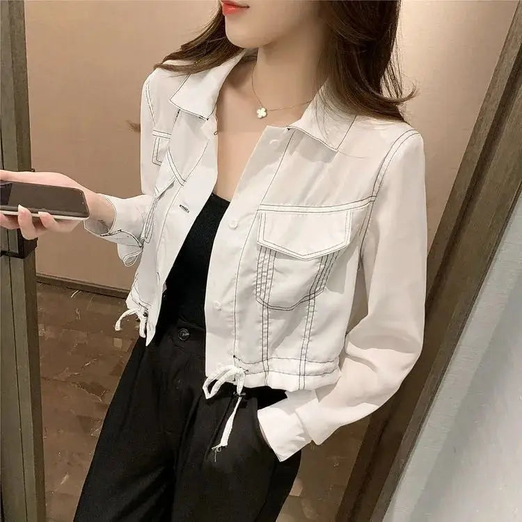 Sunscreen Clothes for Women New Summer 2025 Long Sleeve Thin Design Niche Shirt Versatile Clothes for Women Ins Trendy