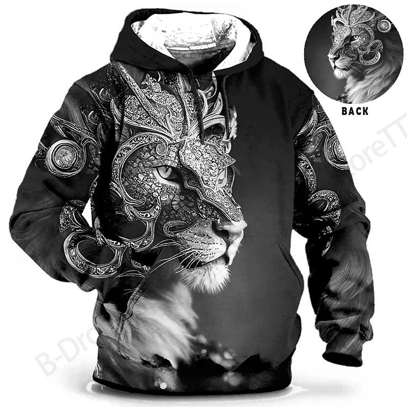 Men Hoodies Dragon 3d Print Hoodie Men Women Fashion Hoodie Sweatshirt Women Sweat Men Clothes Animal Sudaderas Tiger New Year