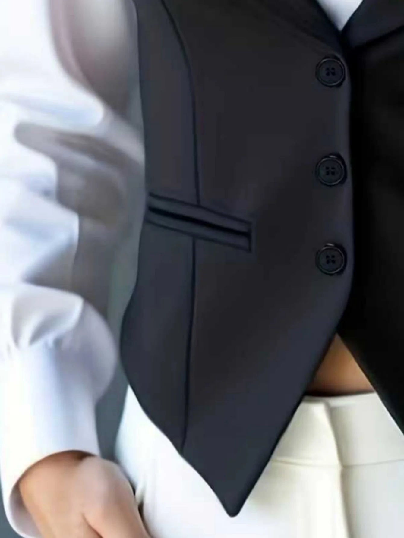 Women's Suit Vest Formal Waistcoat Slim Fit Sleeveless Blazer Jacket for Office Business Work Professional Attire Elegant Top