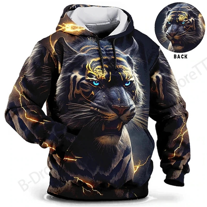 Men Hoodies Dragon 3d Print Hoodie Men Women Fashion Hoodie Sweatshirt Women Sweat Men Clothes Animal Sudaderas Tiger New Year