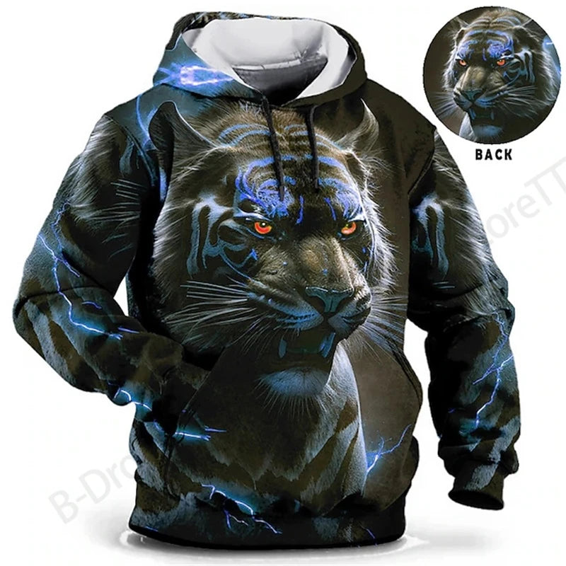 Men Hoodies Dragon 3d Print Hoodie Men Women Fashion Hoodie Sweatshirt Women Sweat Men Clothes Animal Sudaderas Tiger New Year