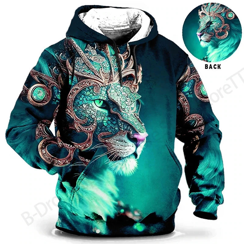 Men Hoodies Dragon 3d Print Hoodie Men Women Fashion Hoodie Sweatshirt Women Sweat Men Clothes Animal Sudaderas Tiger New Year