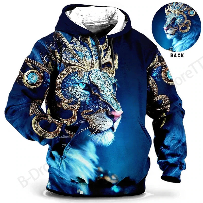 Men Hoodies Dragon 3d Print Hoodie Men Women Fashion Hoodie Sweatshirt Women Sweat Men Clothes Animal Sudaderas Tiger New Year