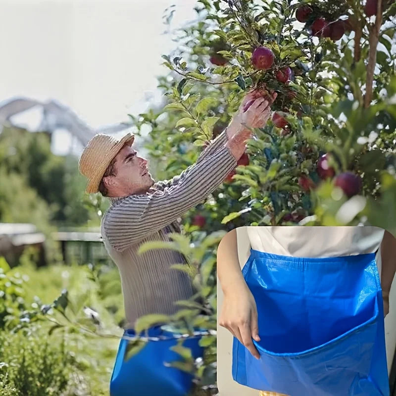 Large Capacity Gardening Apron -Clean Design - Ideal for Planting, Harvesting, Weeding, Seed Starting - Gardening Tools