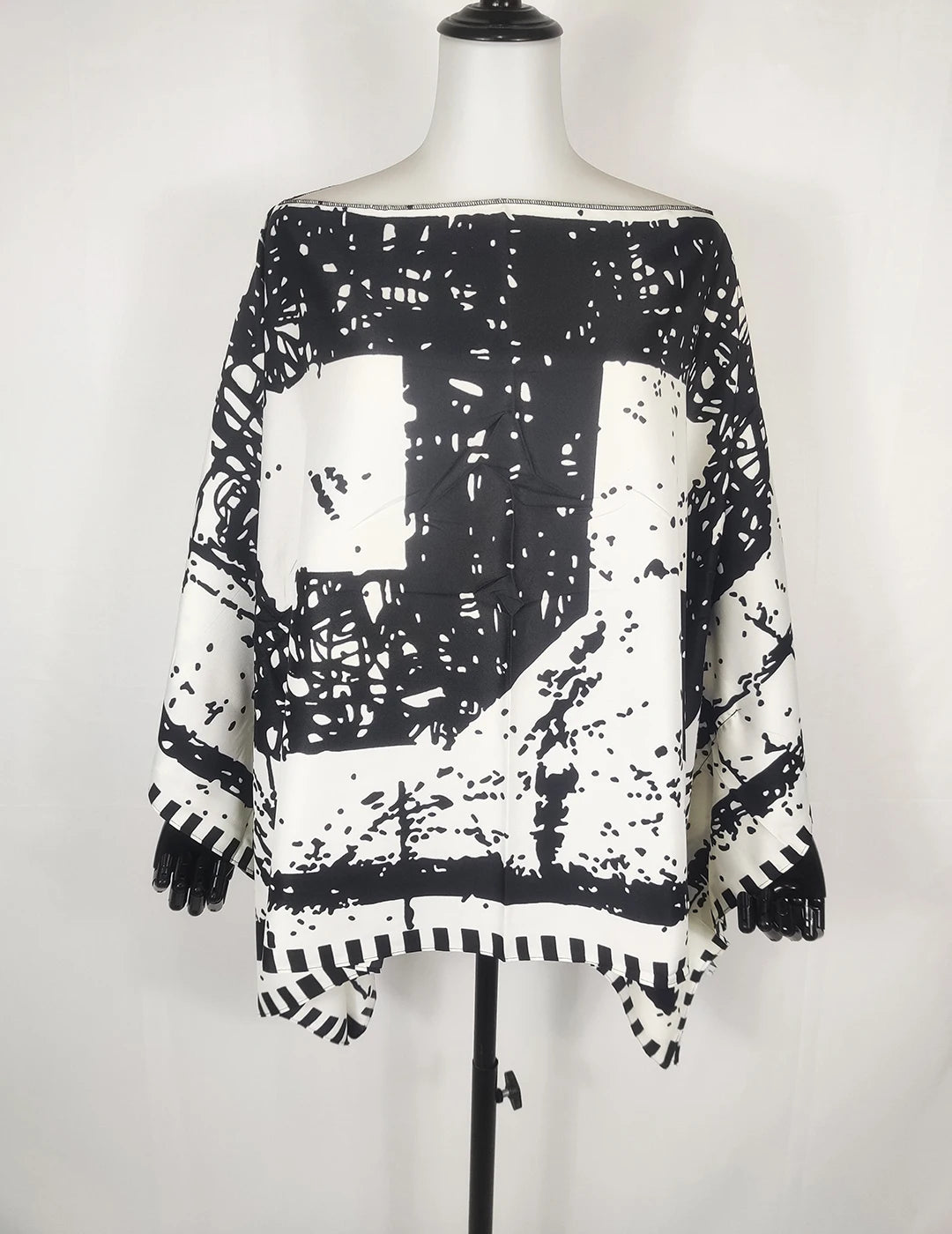 African clothes for women 2022 Summer European Floral Sexy Women's Silk Blouse Oversized Bohemian Beach Cover Up Kaftan Tops